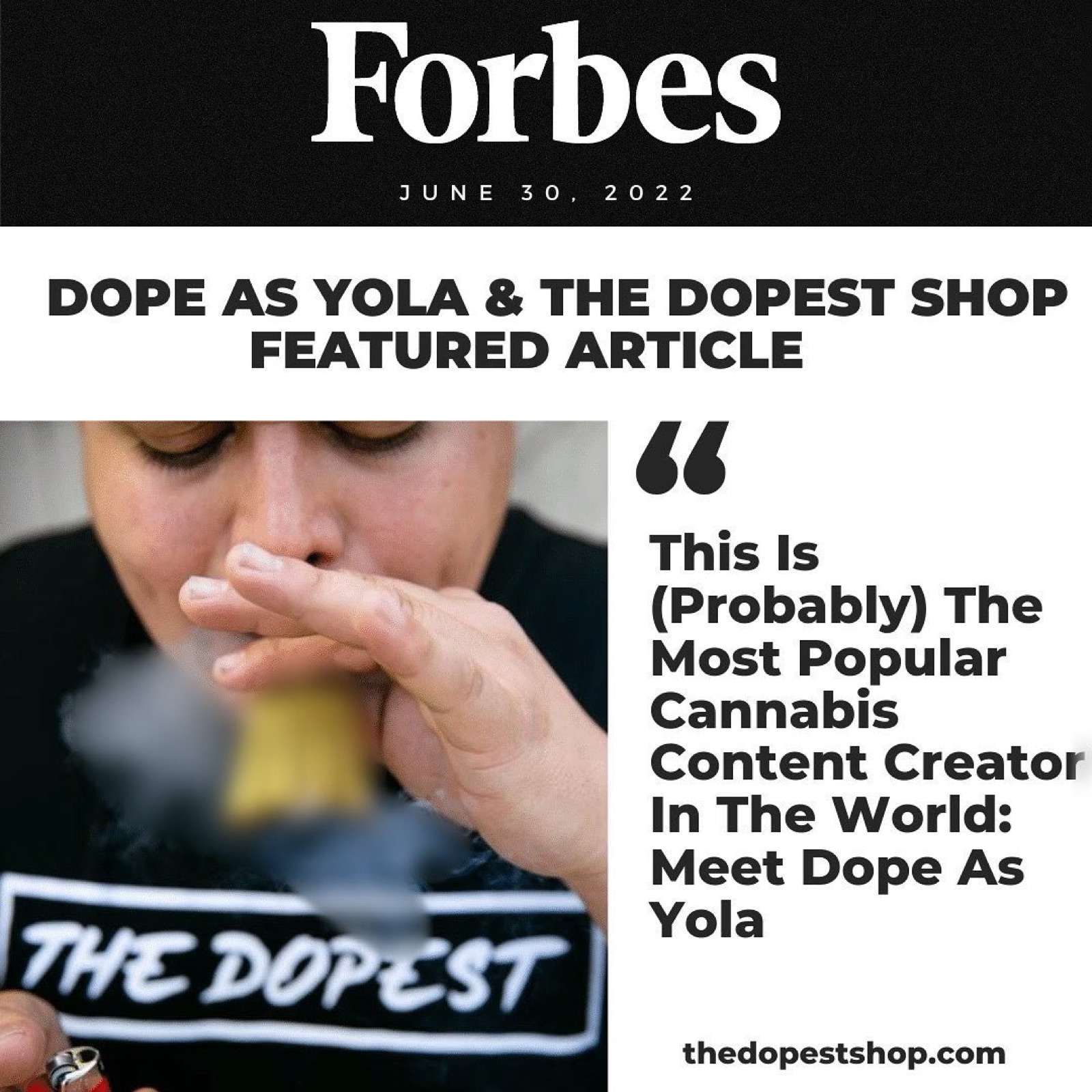Dope As Yola featured by Forbes